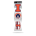 Illinois Fighting Illini Retro Spirit Decals