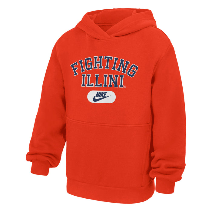 Illinois Fighting Illini Nike Retro Swoosh Youth Hood