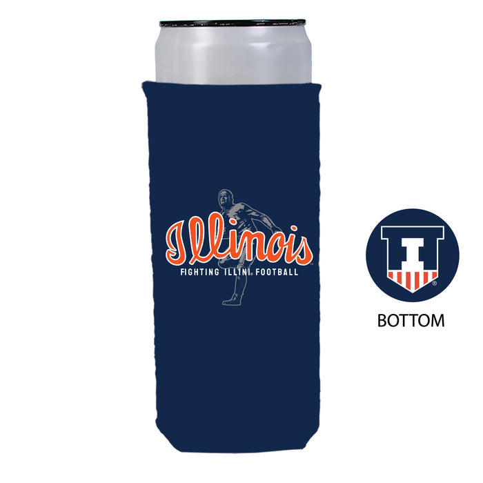 Illinois Fighting Illini Slim Grange Koozie