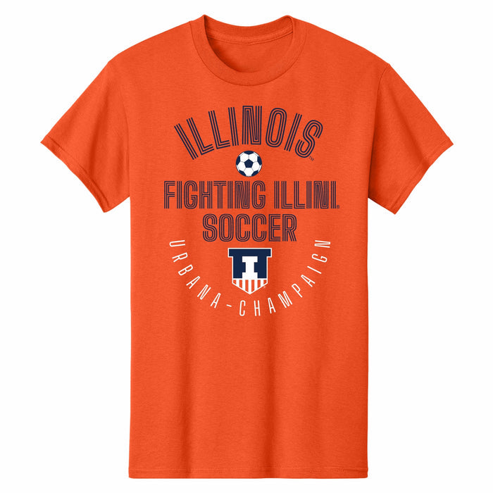 Illinois Fighting Illini Soccer Orange T-Shirt