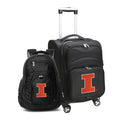 Illinois Fighting Illini Spinner Luggage and Backpack Set