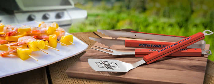 Illinois Fighting Illini Spirit Series 3-Piece BBQ Set