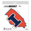 Illinois Fighting Illini State Outdoor Magnet