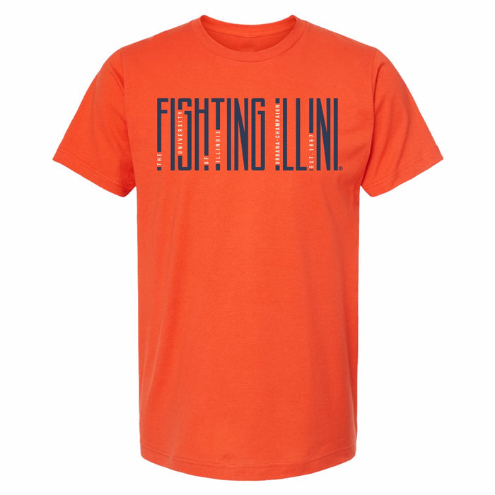 Illinois Fighting Illini Tall Letter "Fighting Illini" T-Shirt