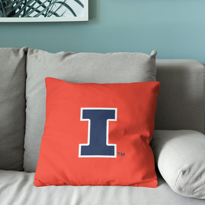 Illinois Fighting Illini Throw Pillow
