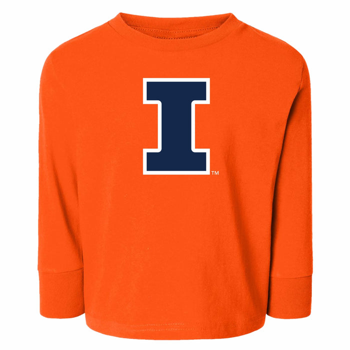 Illinois Fighting Illini Toddler Block I Long Sleeve