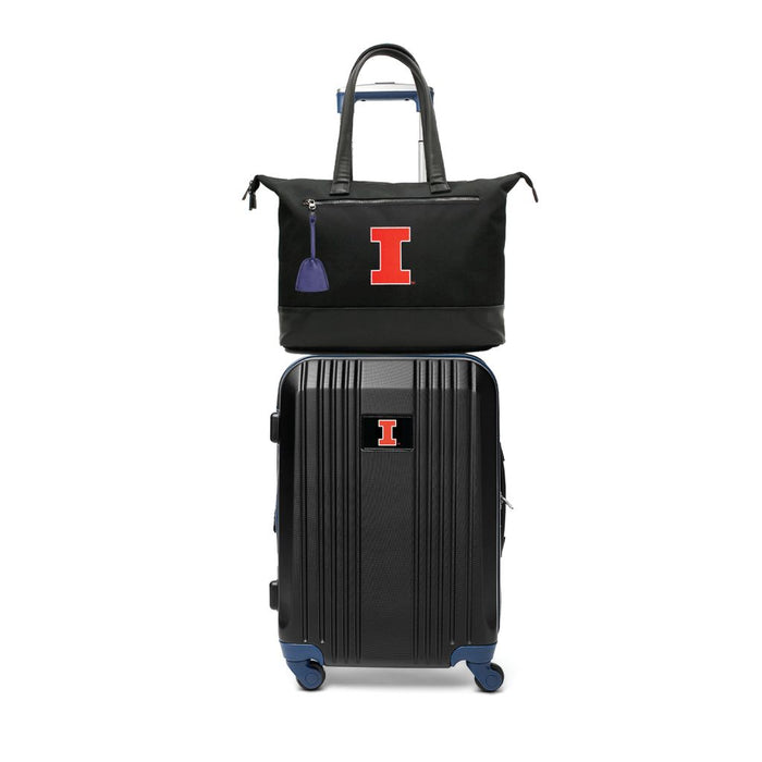 Illinois Fighting Illini Tote Bag and Luggage Set