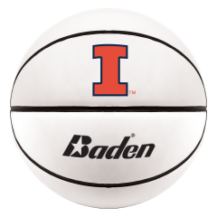 Illinois Fighting Illini White Autograph Basketball
