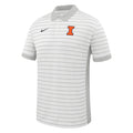 Illinois Fighting Illini Nike White Striped Polo