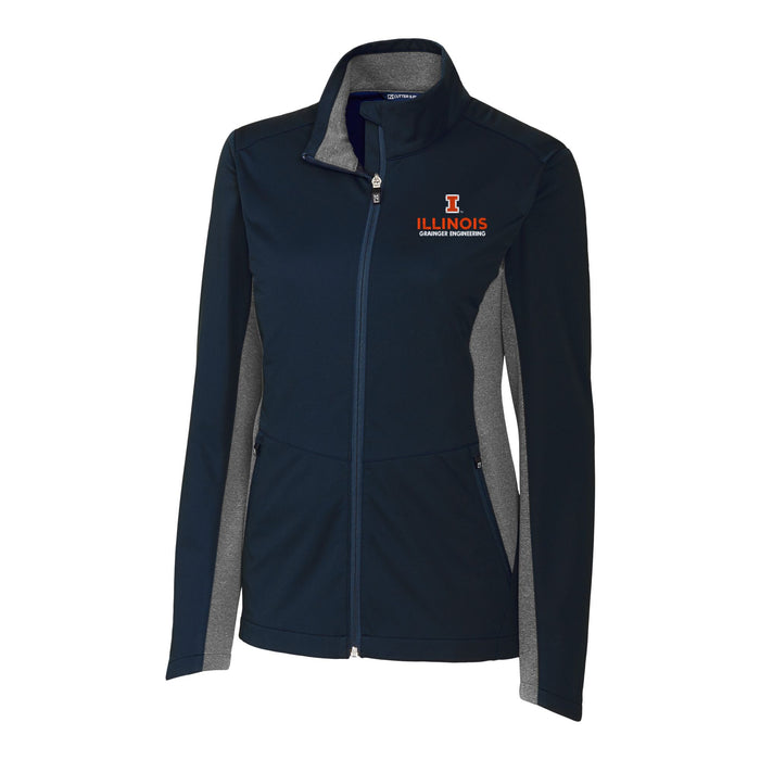 Illinois Fighting Illini Women's Adapt Knit Full-Zip Grainger
