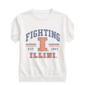 Illinois Fighting Illini Women's Arch Block I Short Sleeve Sweater