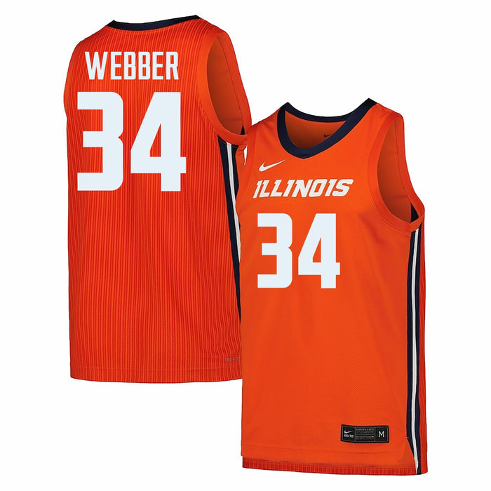 Illinois Fighting Illini Women's Basketball Jersey #34 Webber