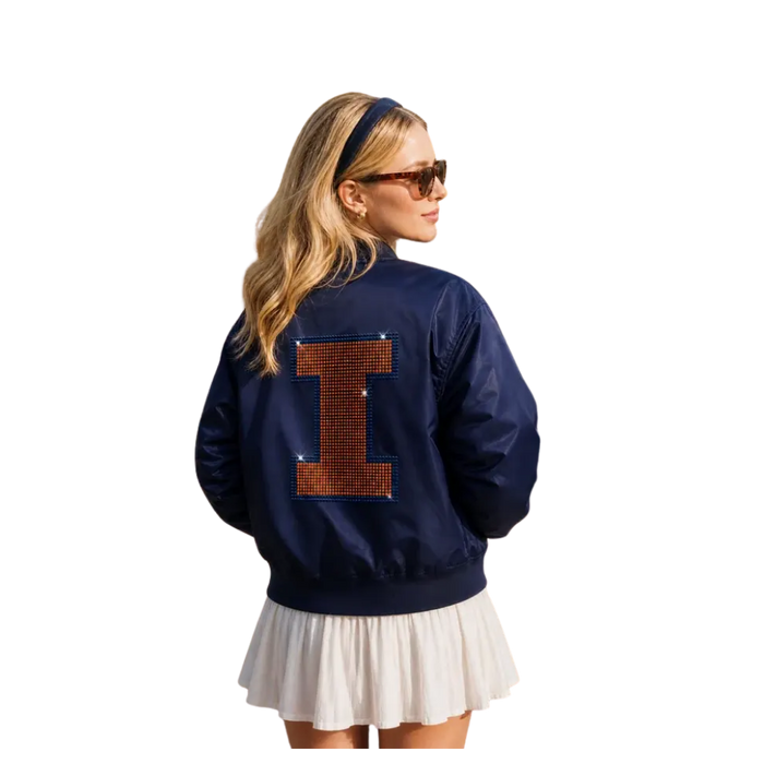 Illinois Fighting Illini Women's Block I Bomber Jacket