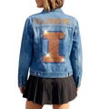 Illinois Fighting Illini Women's Block I Jean Jacket