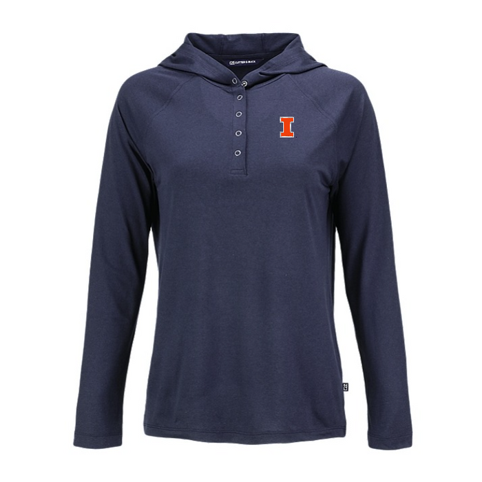 Illinois Fighting Illini Women's Coastline Hooded Shirt
