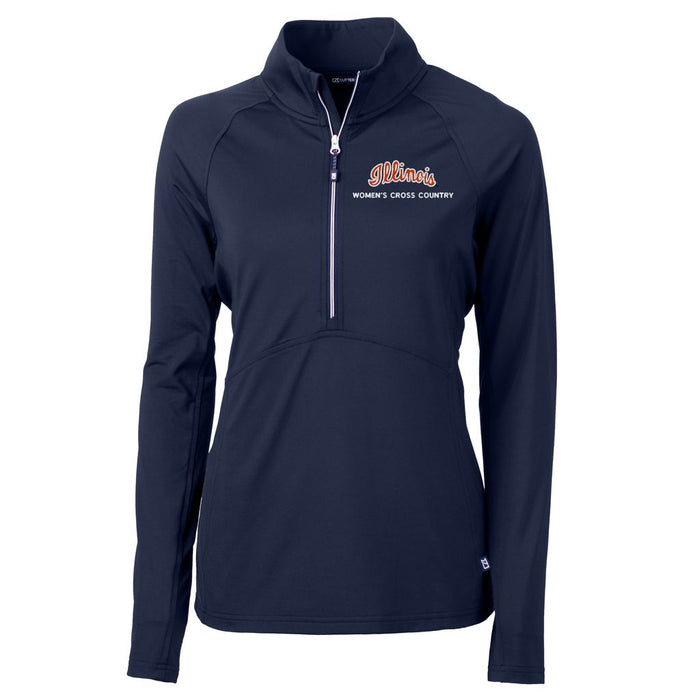 Illinois Fighting Illini Women's Cross Country Ladies Adapt Half-Zip Pullover