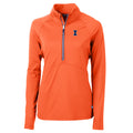 Illinois Fighting Illini Women's Cutter & Buck Adapt Block I Orange Quarter-Zip