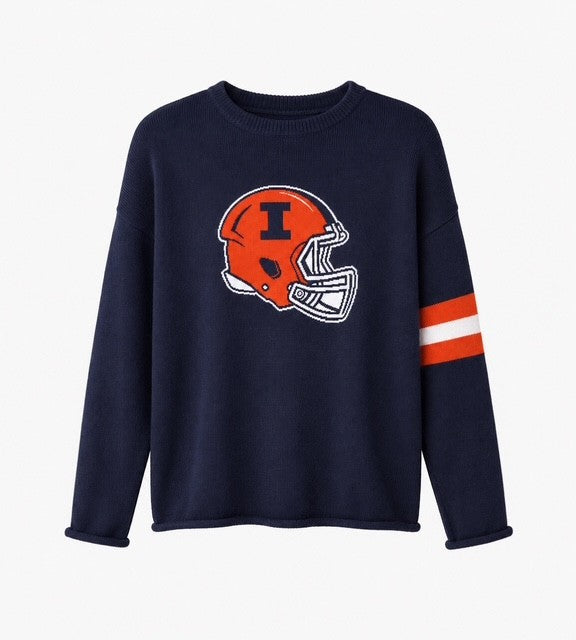 Illinois Fighting Illini Women's Helmet Sweater