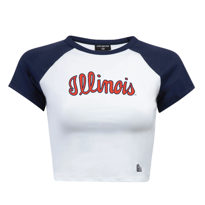Illinois Fighting Illini Women's Homerun Tee Navy