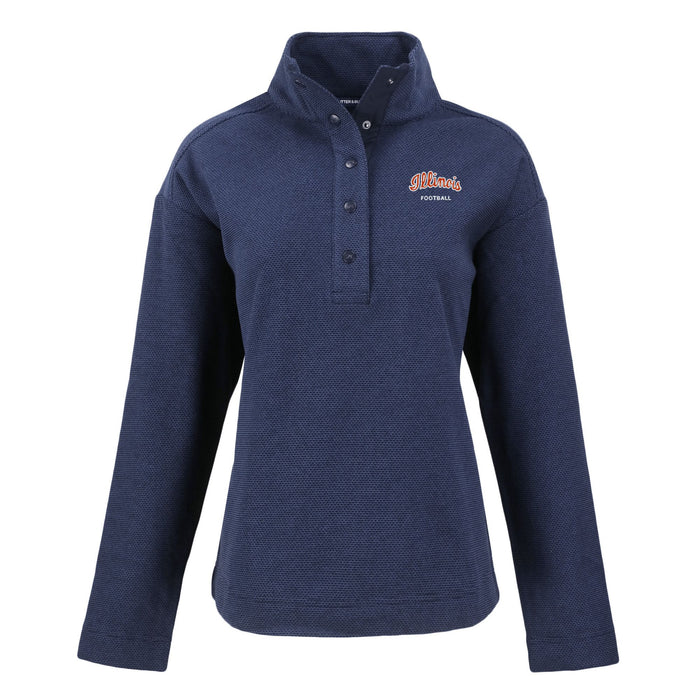 Illinois Fighting Illini Women's Hunts Point Snap Pullover Football
