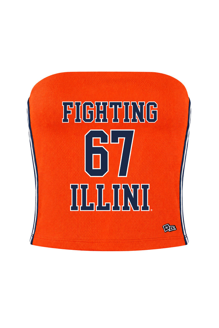 Illinois Fighting Illini Women's Jersey Tube Top