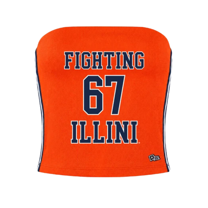 Illinois Fighting Illini Women's Jersey Tube Top