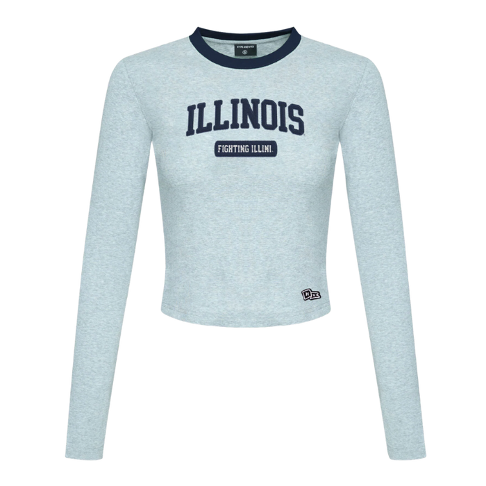 Illinois Fighting Illini Women's Long Sleeve Baby Tee