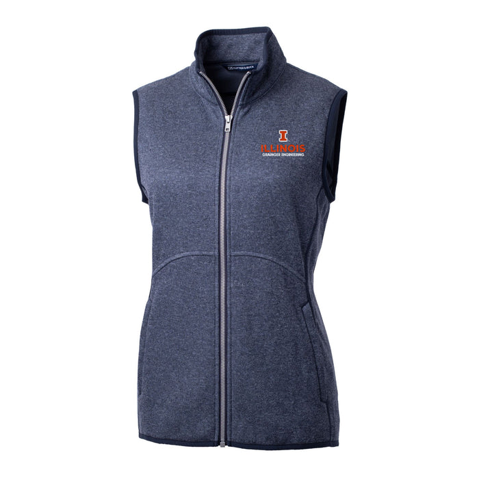 Illinois Fighting Illini Women's Mainsail Full-Zip Vest Grainger