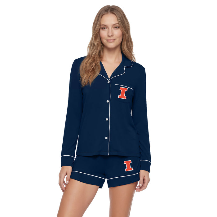 Illinois Fighting Illini Women's Medley Rye Shorts