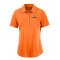 Illinois Fighting Illini Women's Orange Wordmark Polo Cutter & Buck