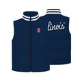 Illinois Fighting Illini Women's Retro Puffer Vest