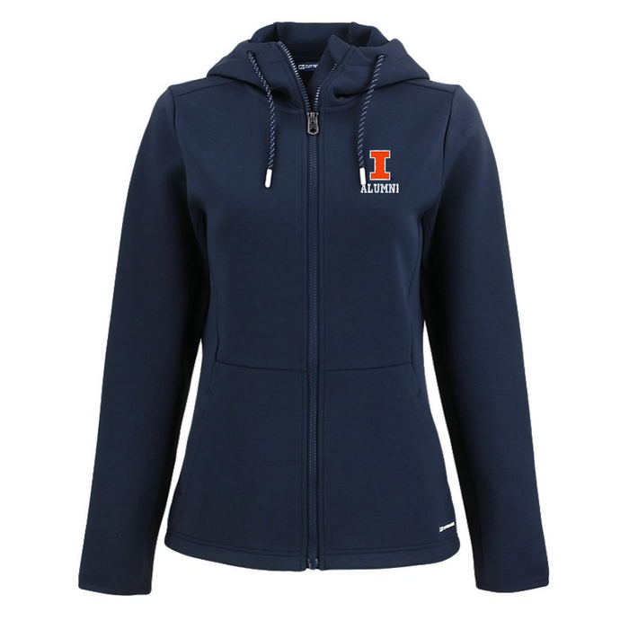 Illinois Fighting Illini Women's Roam Full-Zip Hood Alumni