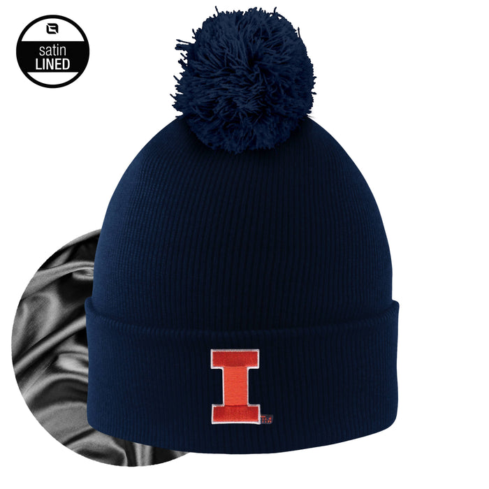 Illinois Fighting Illini Women's Satin Lined Beanie