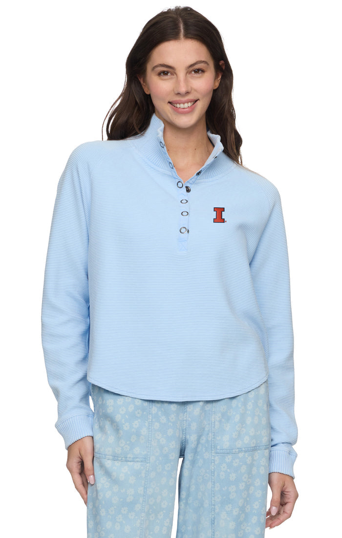 Illinois Fighting Illini Women's Snap Front Fleece