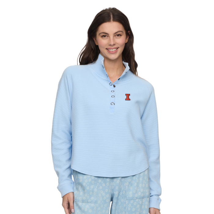 Illinois Fighting Illini Women's Snap Front Fleece