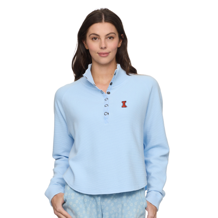 Illinois Fighting Illini Women's Snap Front Fleece
