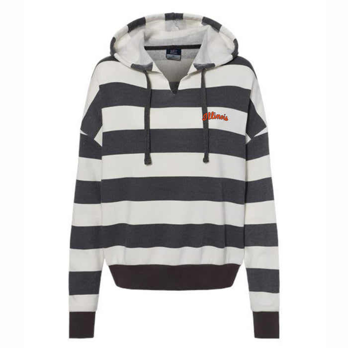 Illinois Fighting Illini Women's Stripe Hood