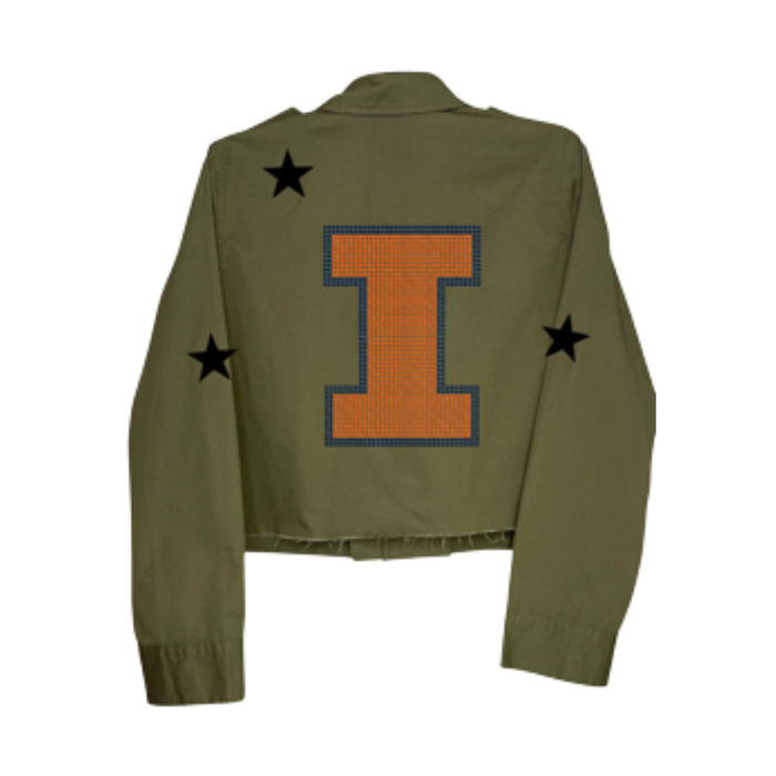 Illinois Fighting Illini Women's Utility Block I Shacket