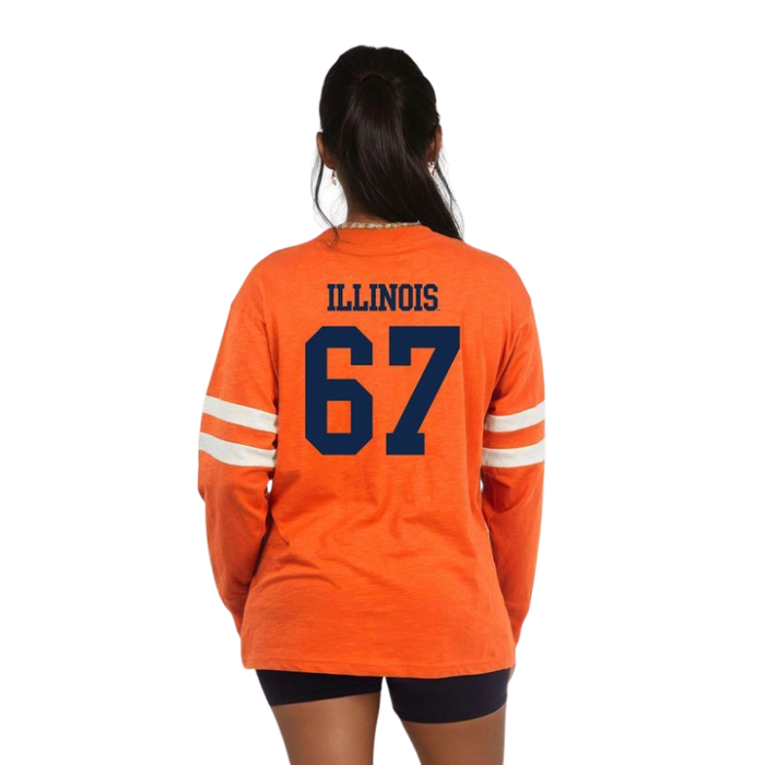 Illinois Fighting Illini Women's Varsity Long Sleeve Tee
