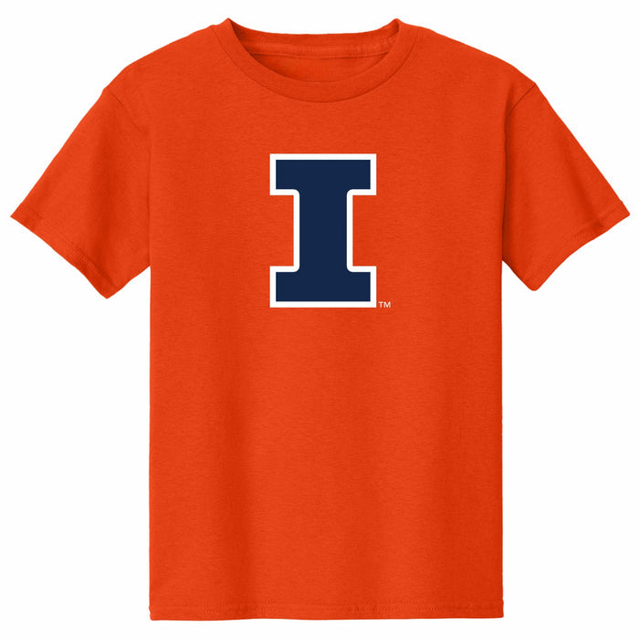 Illinois Fighting Illini Youth Block I Short Sleeve T-Shirt