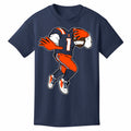 Illinois Fighting Illini Youth Football Player Short Sleeve Tee