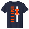 Illinois Fighting Illini Youth Vertical Block I Tee
