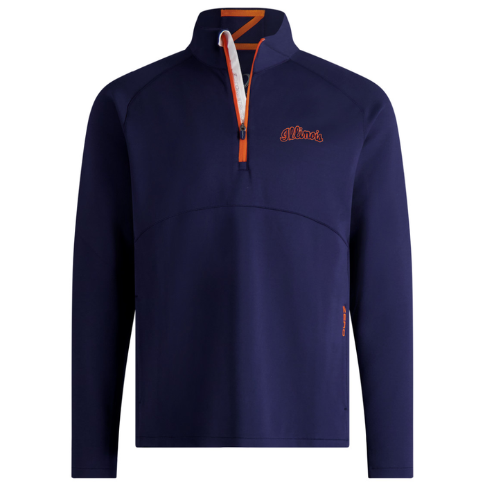 Illinois Fighting Illini Zero Restrictions TKO Navy Quarter-Zip Pullover