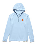 Illinois Flag & Anthem Performance Waffle Quarter Zip Hoodie