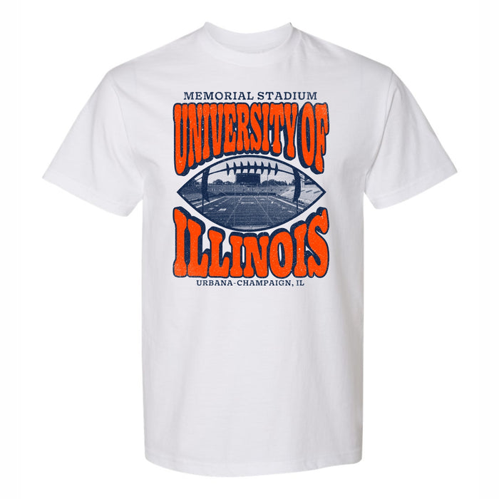Illinois Football Memorial Stadium T-Shirt