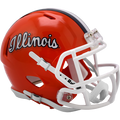 Illinois Football Mini Script Helmet