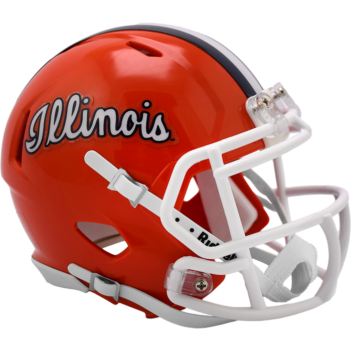 Illinois Football Mini Script Helmet