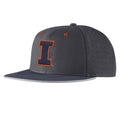 Illinois Hat Nike Flatbill Grey Fitted Block I