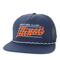 Illinois Hat Navy Legacy Front Nine Rope Snapback Hat