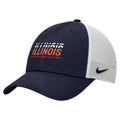 Illinois Hat Navy/White Nike Meshback Unstructured